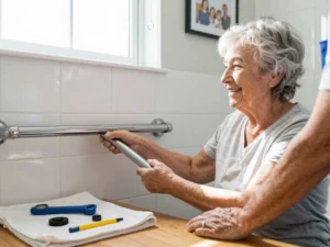 osoba starsza otrzymująca pomoc domową w ramach assistance