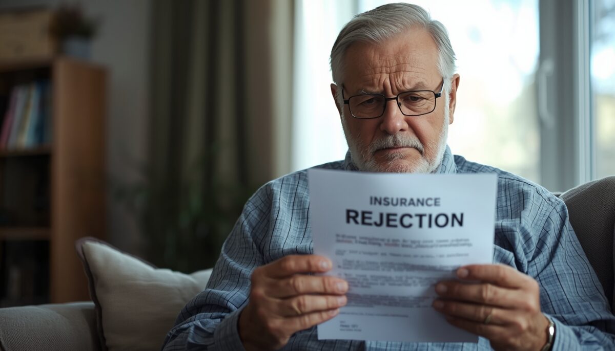 senior analizujący decyzję ubezpieczyciela o odmowie wypłaty świadczenia